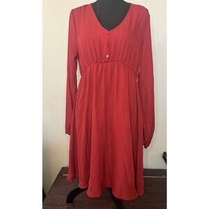 Liberty Love Maternity Dress Size Large Long Sleeve